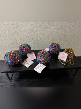 Montgomery Wards We Three Kings Vintage Sequin Christmas Tree Ornaments
